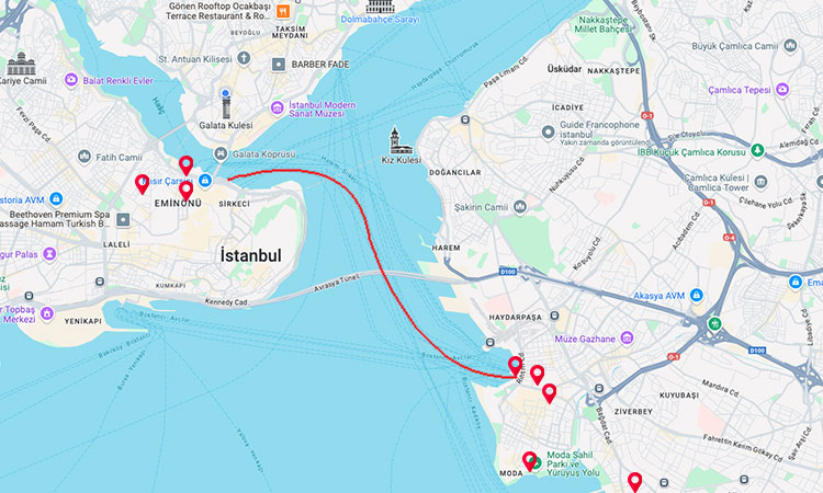 Excursión de un día a los dos continentes en Estambul