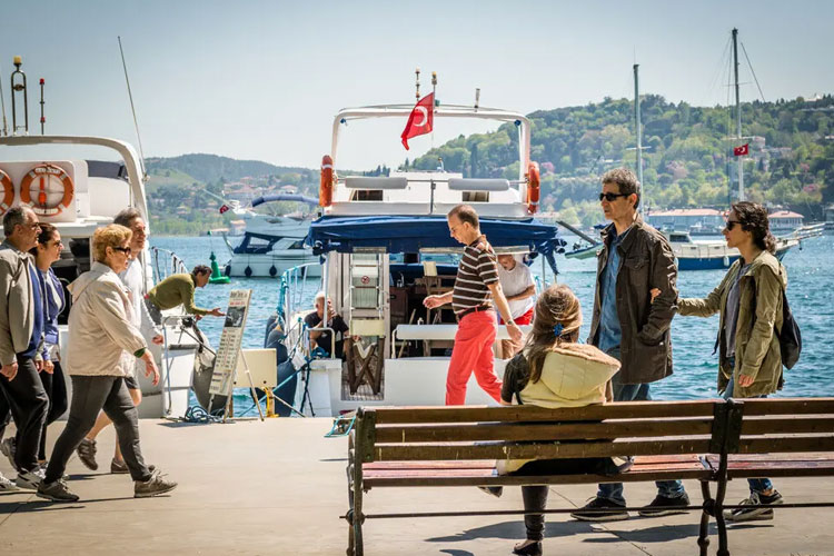 Fotos con vestido largo en Ortaköy