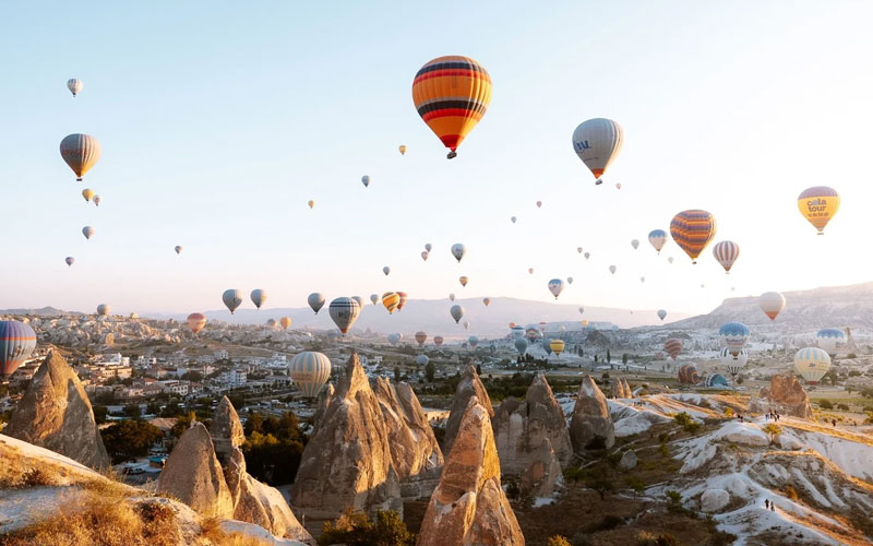 tours en globo hechos en Capadocia?