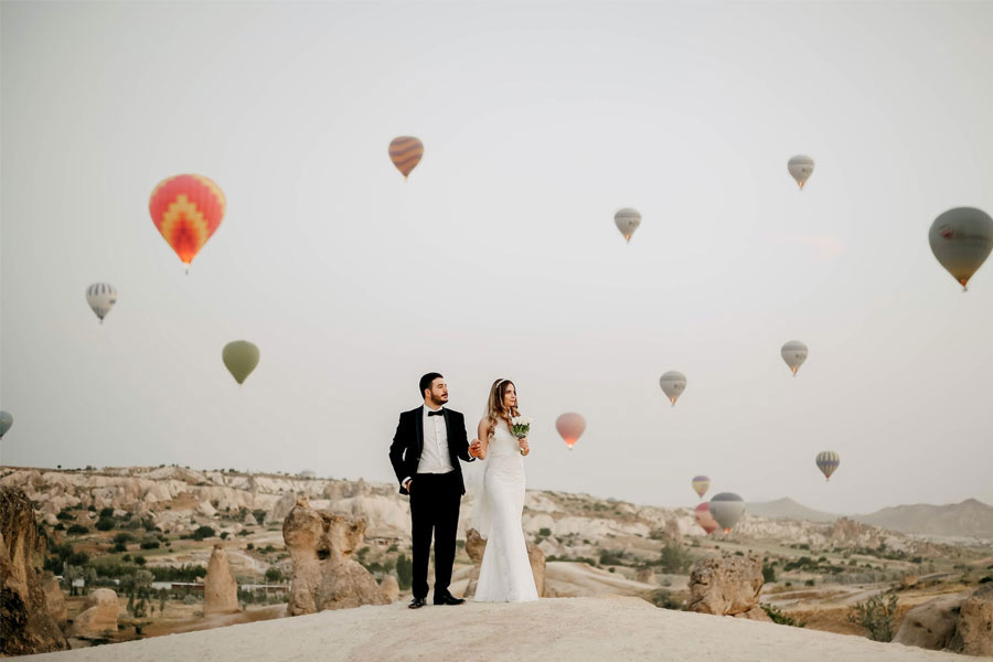 vestido volador en capadocia